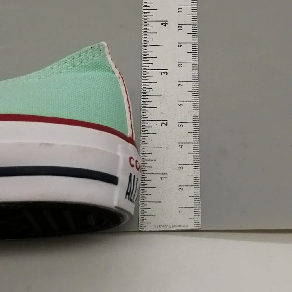 Converse All Star Shoes Girls Lace Up Sneaker Cushioned Insole Green 4